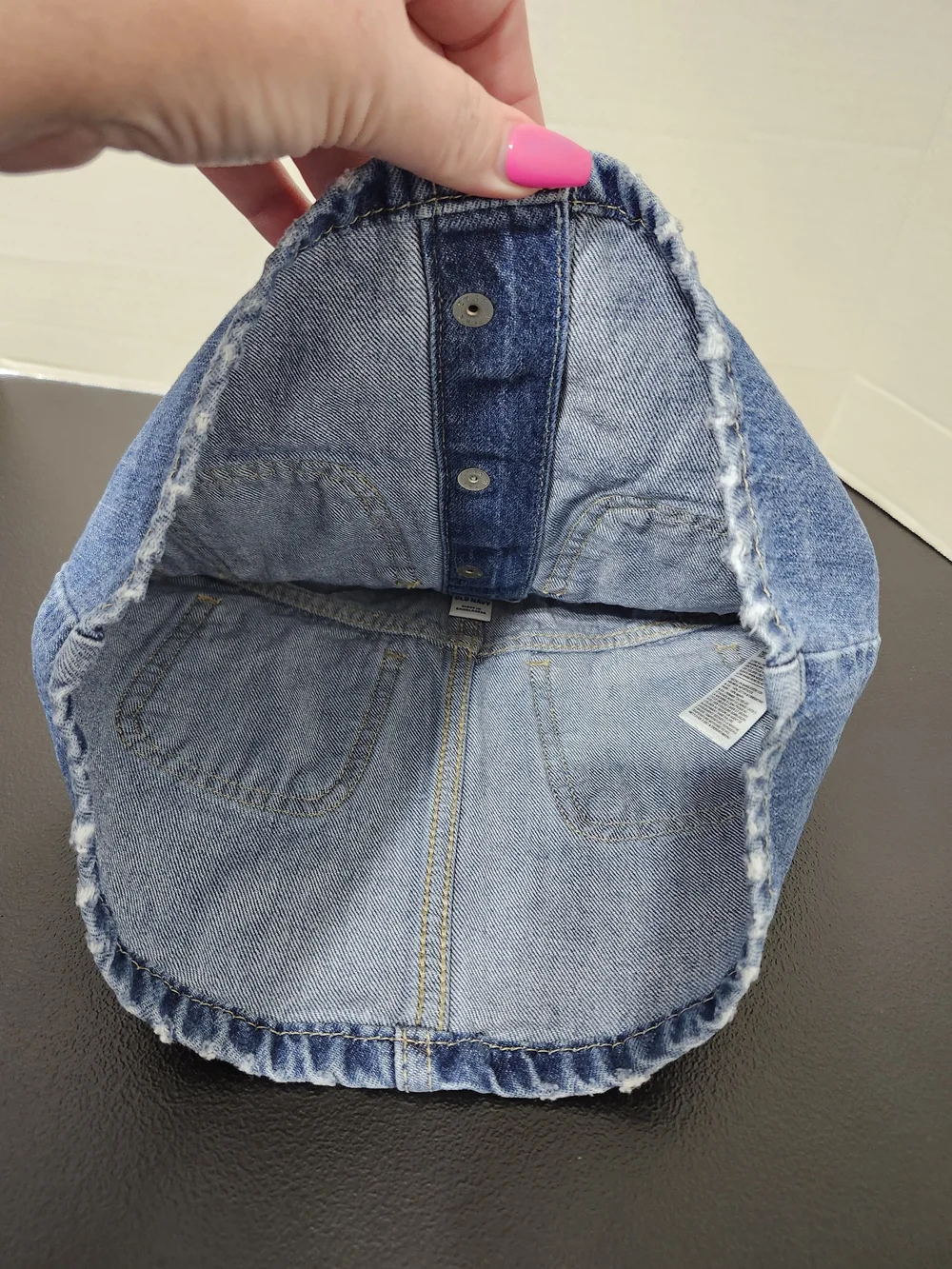 Girls 3T Denim Snap Button-Front Skirt Adjustable Waist Casual Everyday Wear